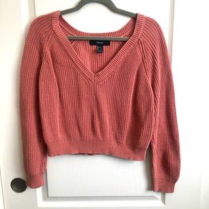 Cropped Knit Sweater (L)